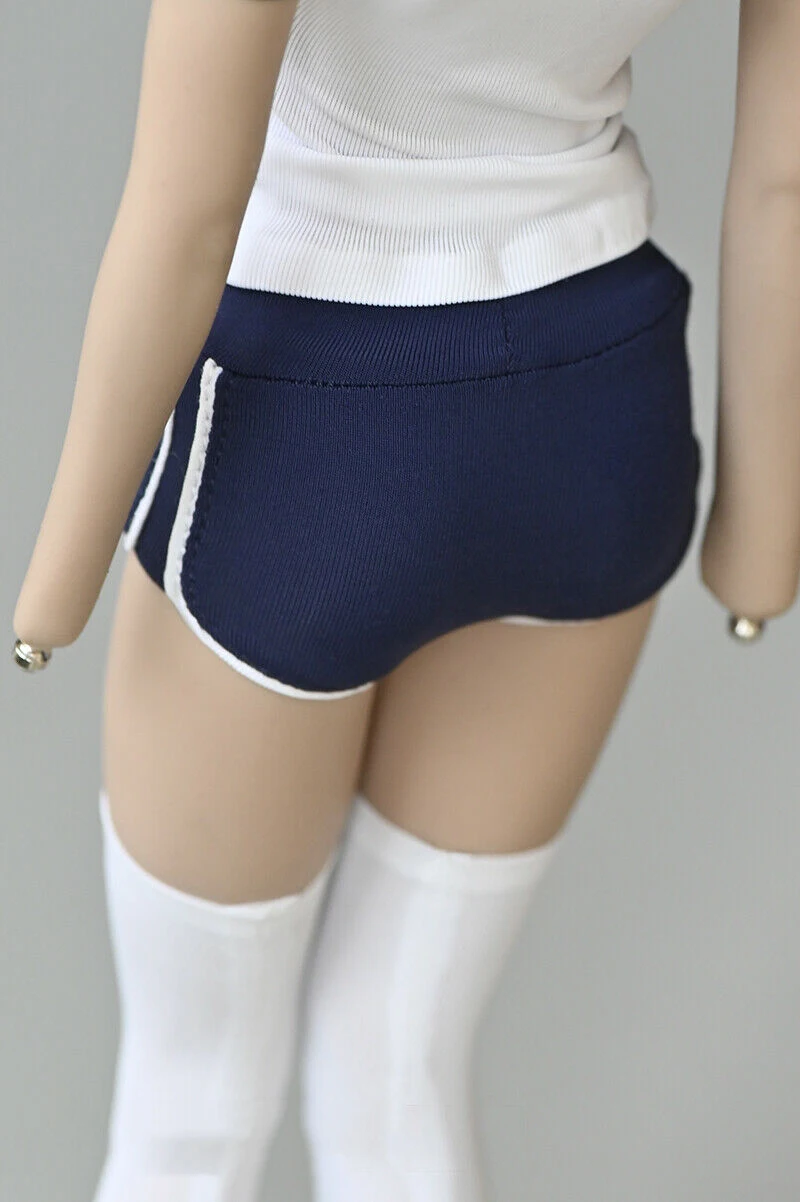 

1/6 Scale Female Soldier Clothes T-shirt Shorts Stockings Student Sportswear Fit For 12" Figure Action Model Body Accessory