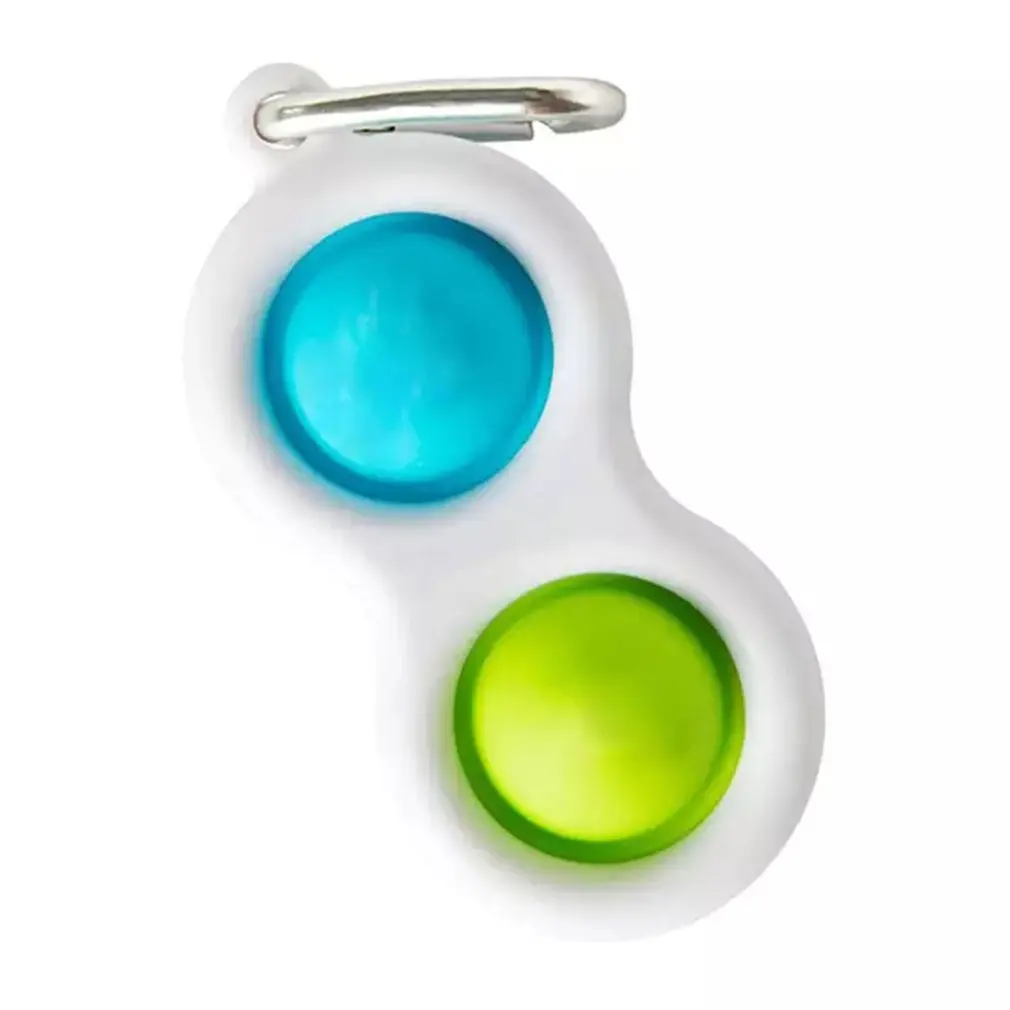 

Dimple Key Buckle Toys Early Educational Toy For Kids Stress Relief Anxiety Relief Pop Bubble Sensory Fidget Toys