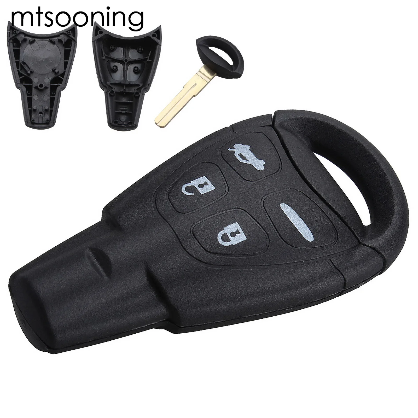 

Дистанционный ключ mtsooning Fob с 4 кнопками, замена для 2003-2007 Saab 9-3 Sport Sedan Convertible Sport Combi Wagon