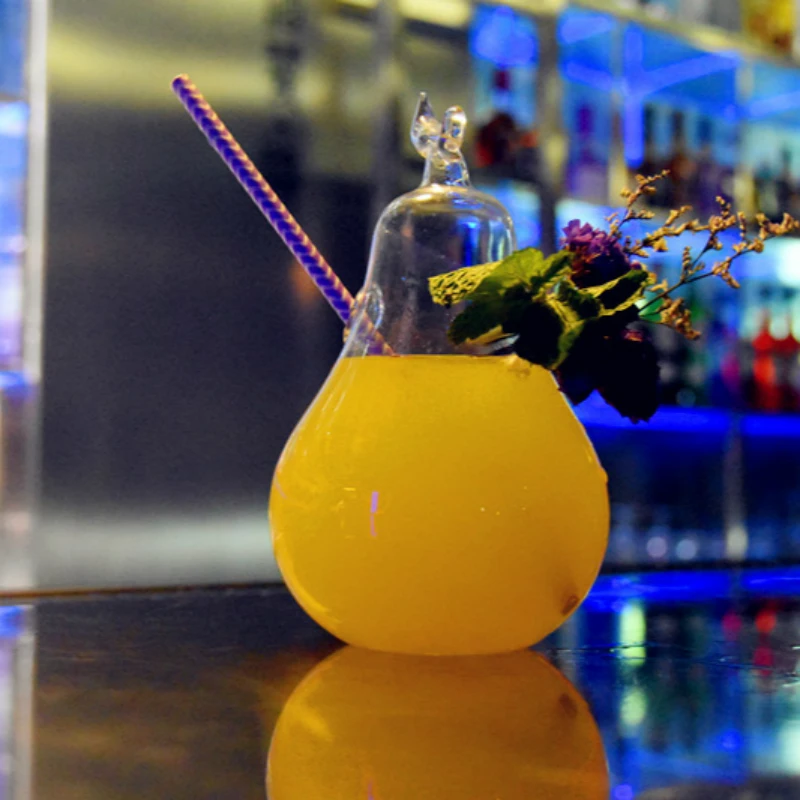 Коктейльный бокал в форме груши креативный сок красное вино Agave прозрачная