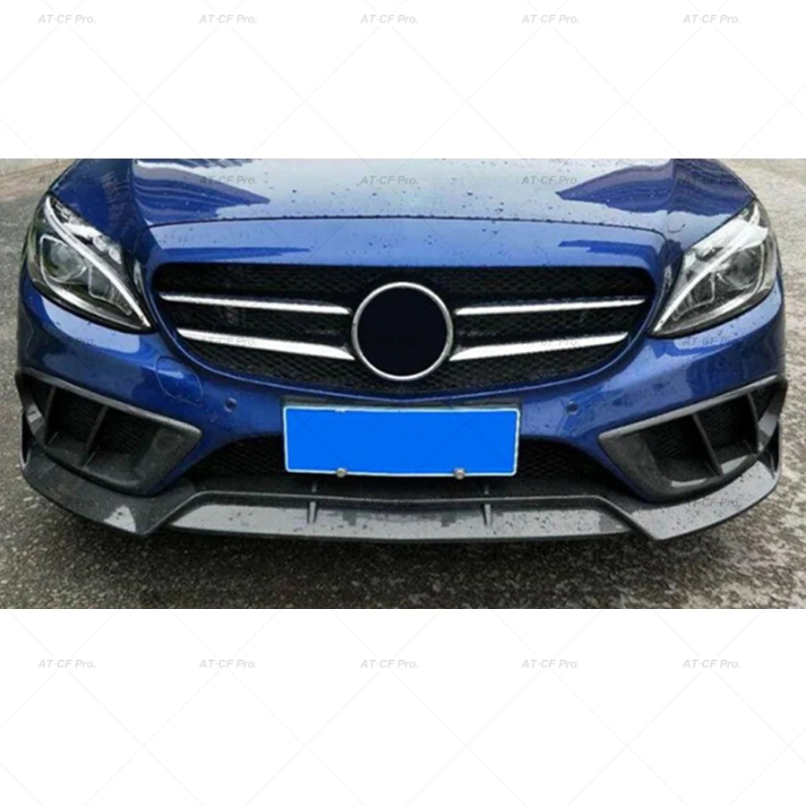 W205 FRP из углеродного волокна передний бампер Крышка вентиляционного отверстия