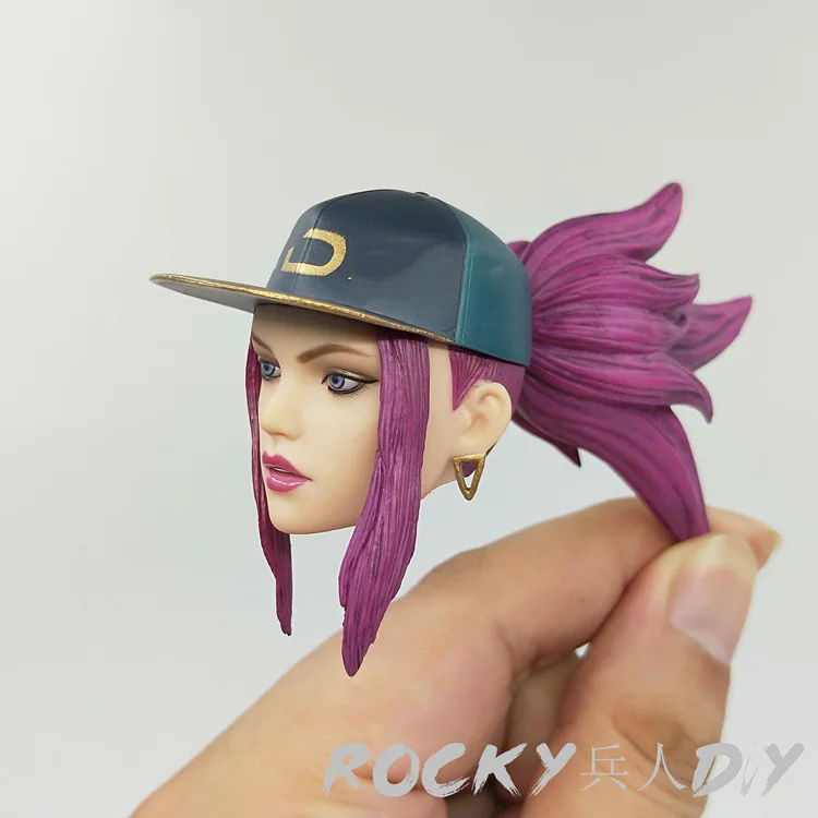 

Cat toys CT020 1/6 scale Hip-pop Girl Head Carving Female Head Model fit for 12" action figure doll