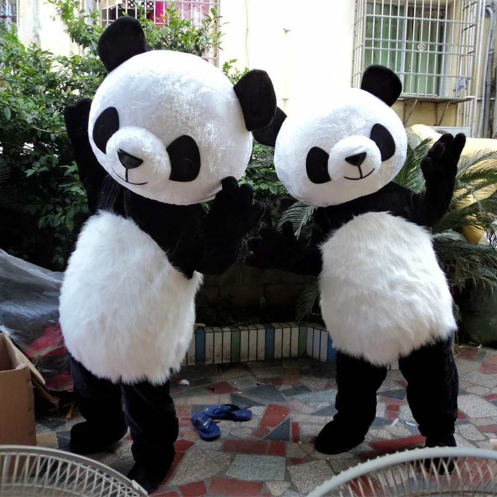 

Chinese Panda Mascot Costume Adult Dress Birthday Party Outdoor Outfit Bear Costume Completed Suit Birthday Hallowen Gift Unisex