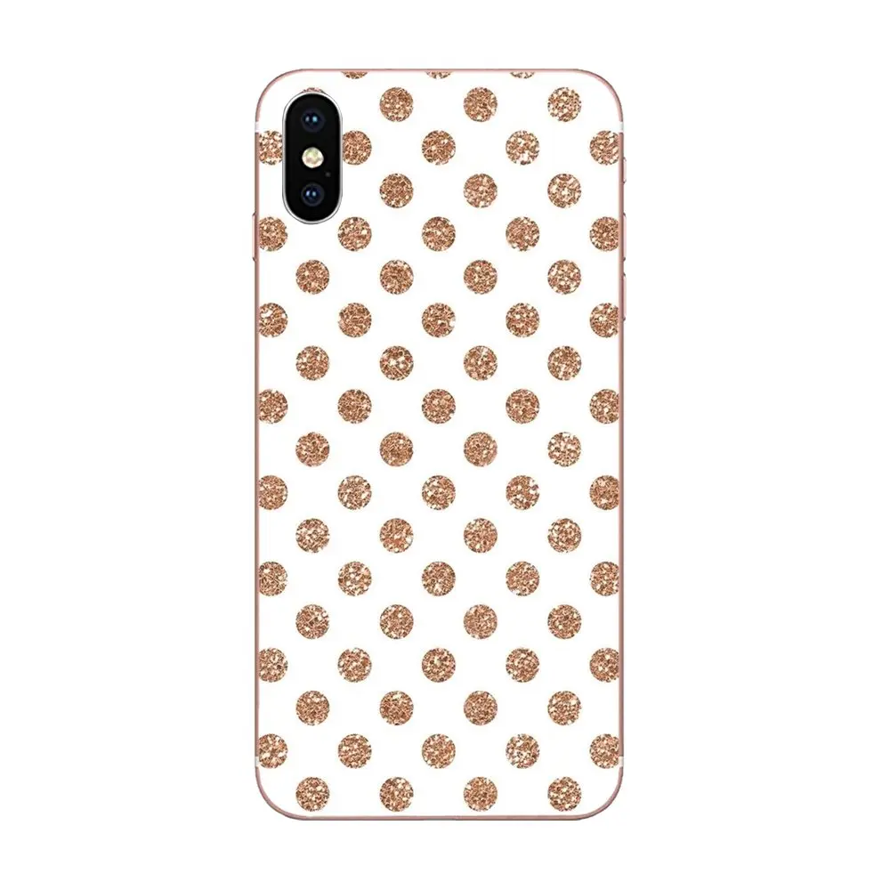 Золотой Розовый Сердце сосны яблоко полосы для apple iPhone 4 4s 5 5C 5S SE 6 6S 7 8 Plus X XS Max XR TPU