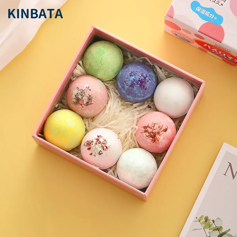 

Japan 8pcs Essential Oil Foot Bath Ball Bath Salt Foot Bath Ball Moisturizing Bubble Bath Ball Gift Box