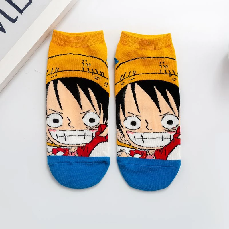 Цельнокроеные хлопковые носки для косплея D. Luffy Roronoa Zoro милые до