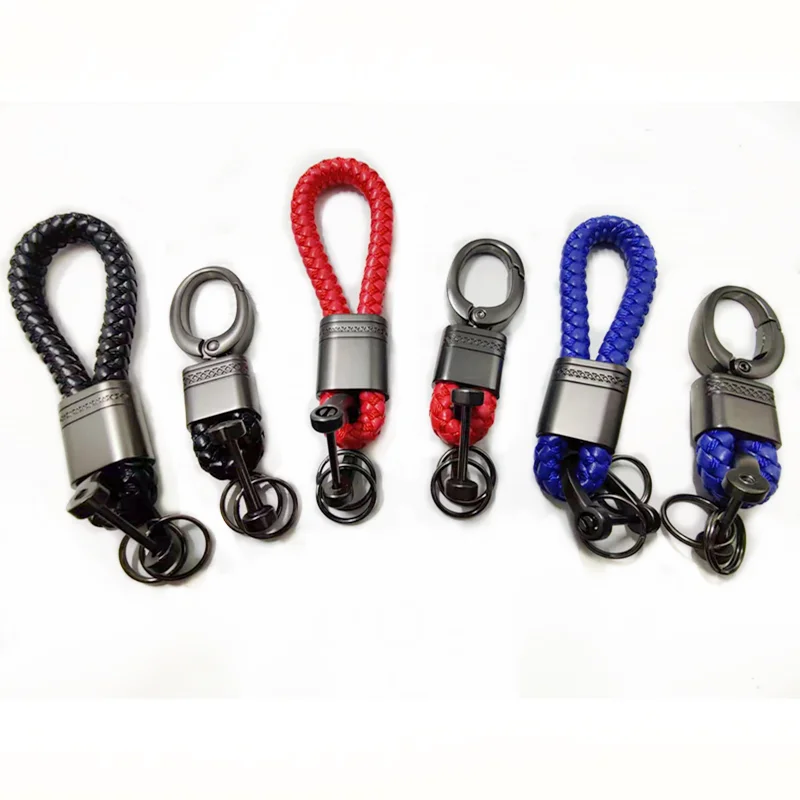 Нетканый кожаный брелок для автомобиля ключей съемные металлические роскошные