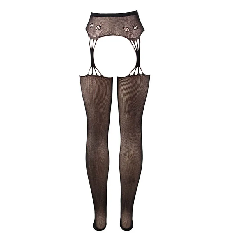 

2021 Women Sexy Fishnet Hollow out See-through Open Crotch Pantyhose Tights Female Slim Mesh Nylon Stockings Transparent Tights