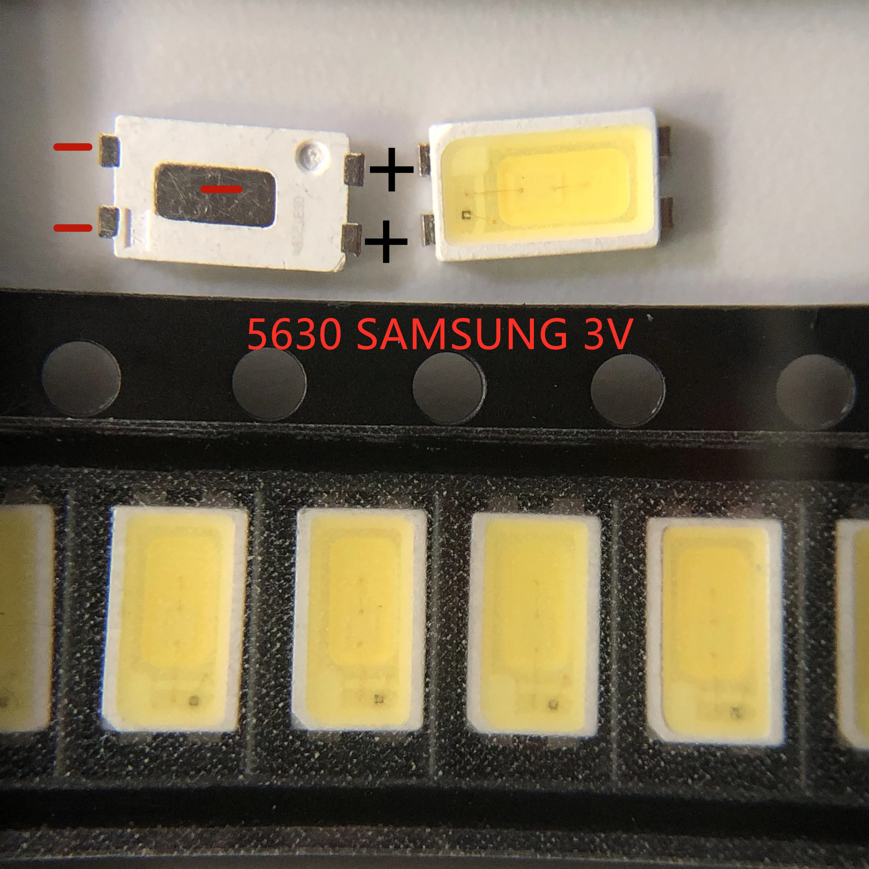 100 шт. светодиодная подсветка 0 5 Вт 3 в 5630 для SAMSUNG холодный белый ЖК Подсветка ТВ
