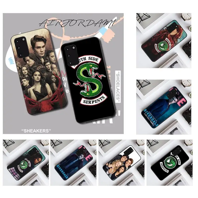 

PENGHUWAN American TV Riverdale Coque Black TPU Soft Phone Case Cover for Samsung S20 plus Ultra S6 S7 edge S8 S9 plus S10 5G