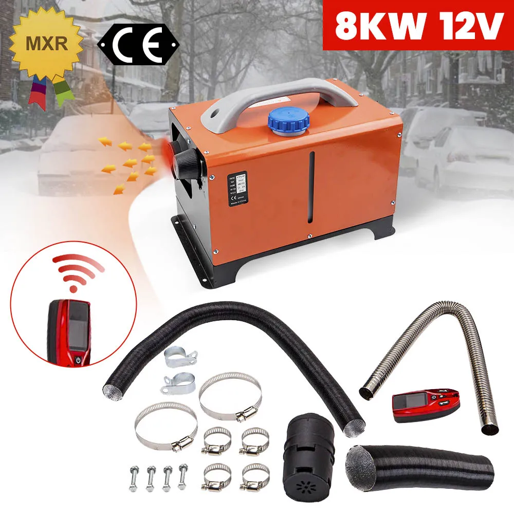 

Air diesel Heater LCD Remote 8KW 12V For Home Lorry Truck Boat Bus Van 8000W Red LCD Switch For Caravan Bus Lorry 8000w SUV