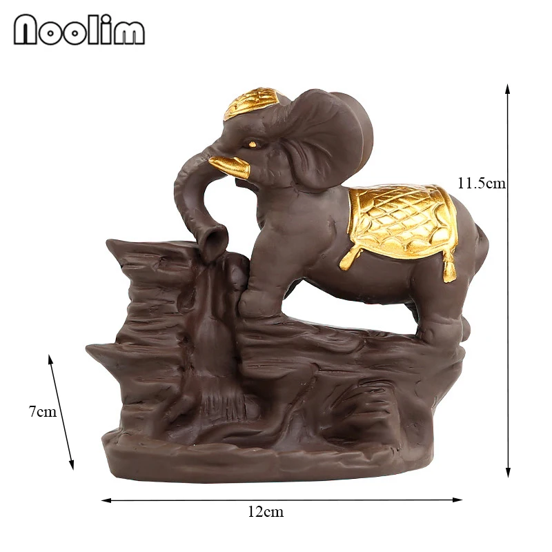 Керамическая горелка для благовоний в виде слона домашний декор креативная