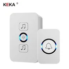 Смарт-звонок KEKA беспроводной водонепроницаемый, 300 м, со светодиодной подсветильник
