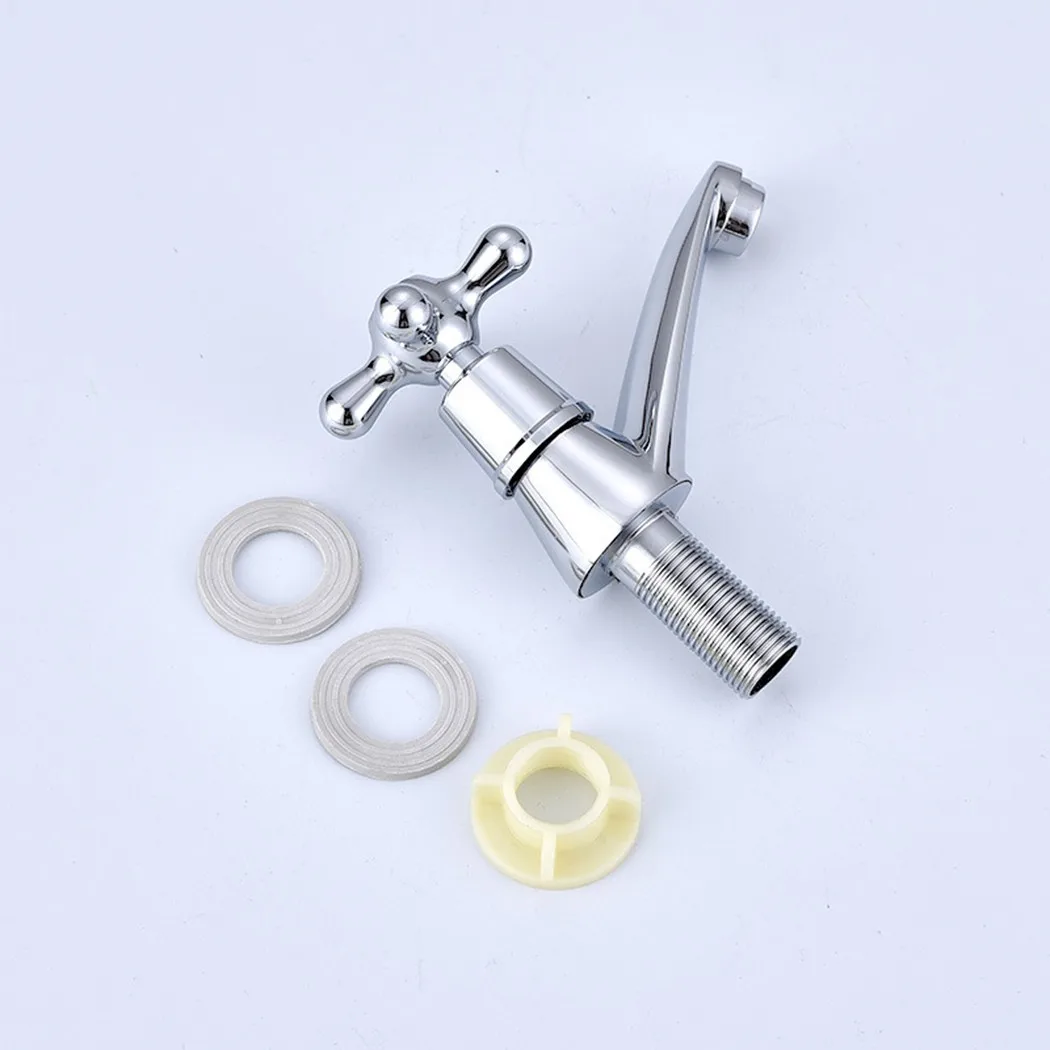 

1 Psc Bule Basin Tap Washbasin Faucet Single Cold Quick Opening Washbasin Faucet Table Basin Washbasin Single Hole Faucet