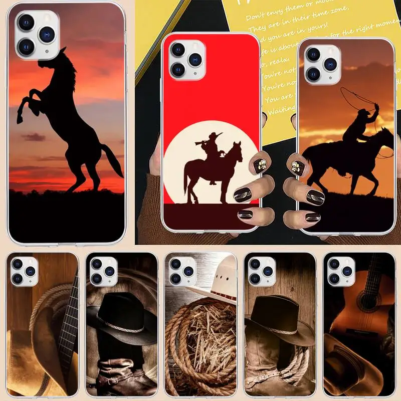 

Extreme Sport Rodeo Cowboy Lasso Phone Case For iPhone 6 7 8 Plus 11 12 ProMax X XR XS Max SE Soft cover