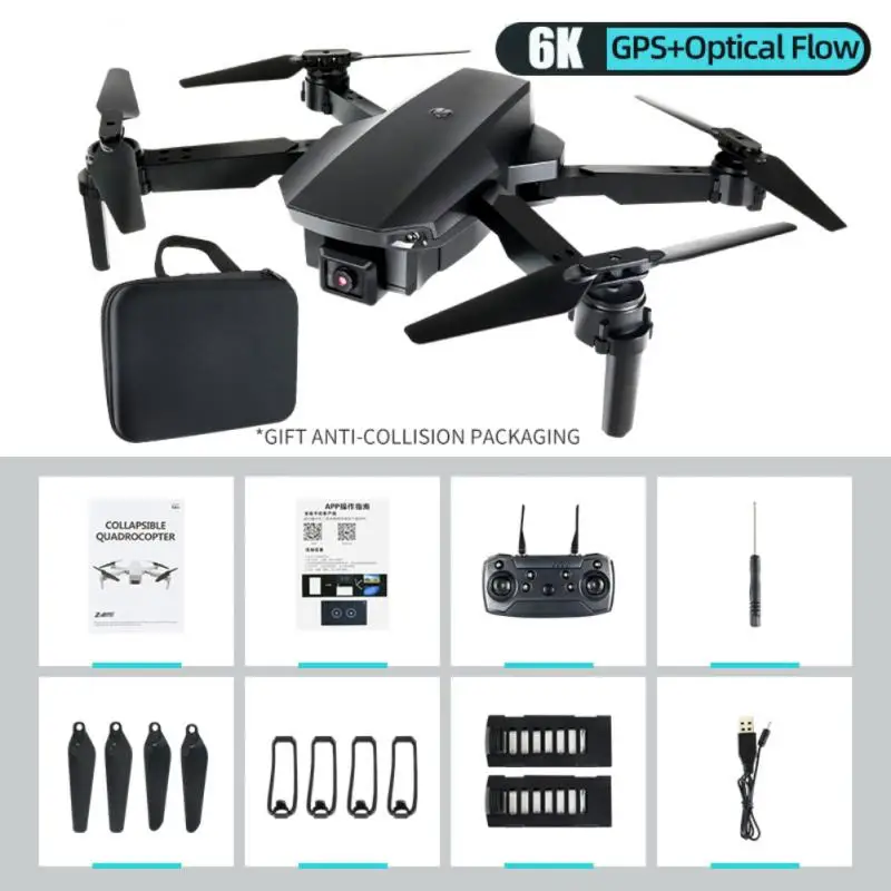 

RX8 Rc Drone 5G 6K HD Wide Angle Camera 1080P WiFi folding Drone GPS Camera Quadcopter Real-time transmission Helicopter Toys