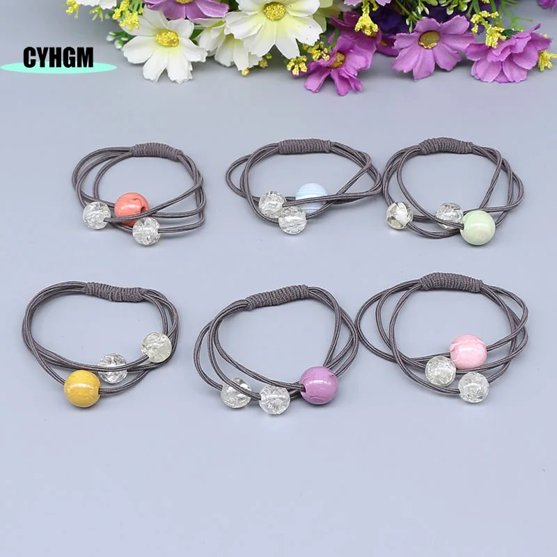 New Fashion scrunchies korean amber Hair rope Accessories for Women hair ties elastic bands Girls rubber band F07-1 |