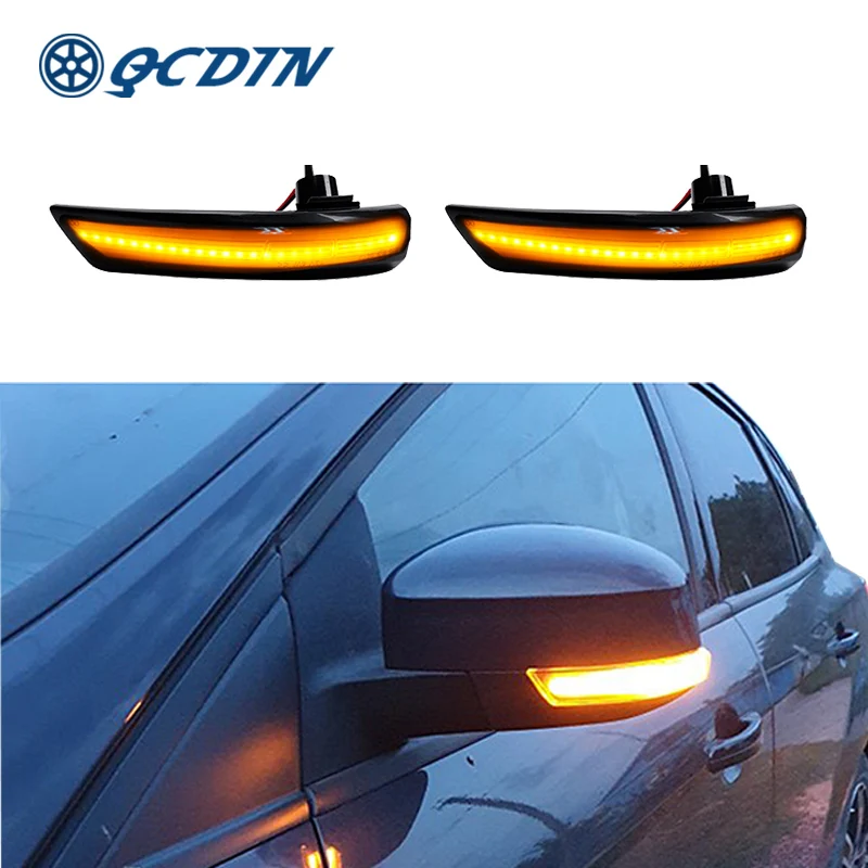 

QCDIN For Focus II 2008-2018 Facefit(Except 2013) Side Marker Turn Signal Light For Focus III 2011 Mondeo IV 2010 Facefit Signal