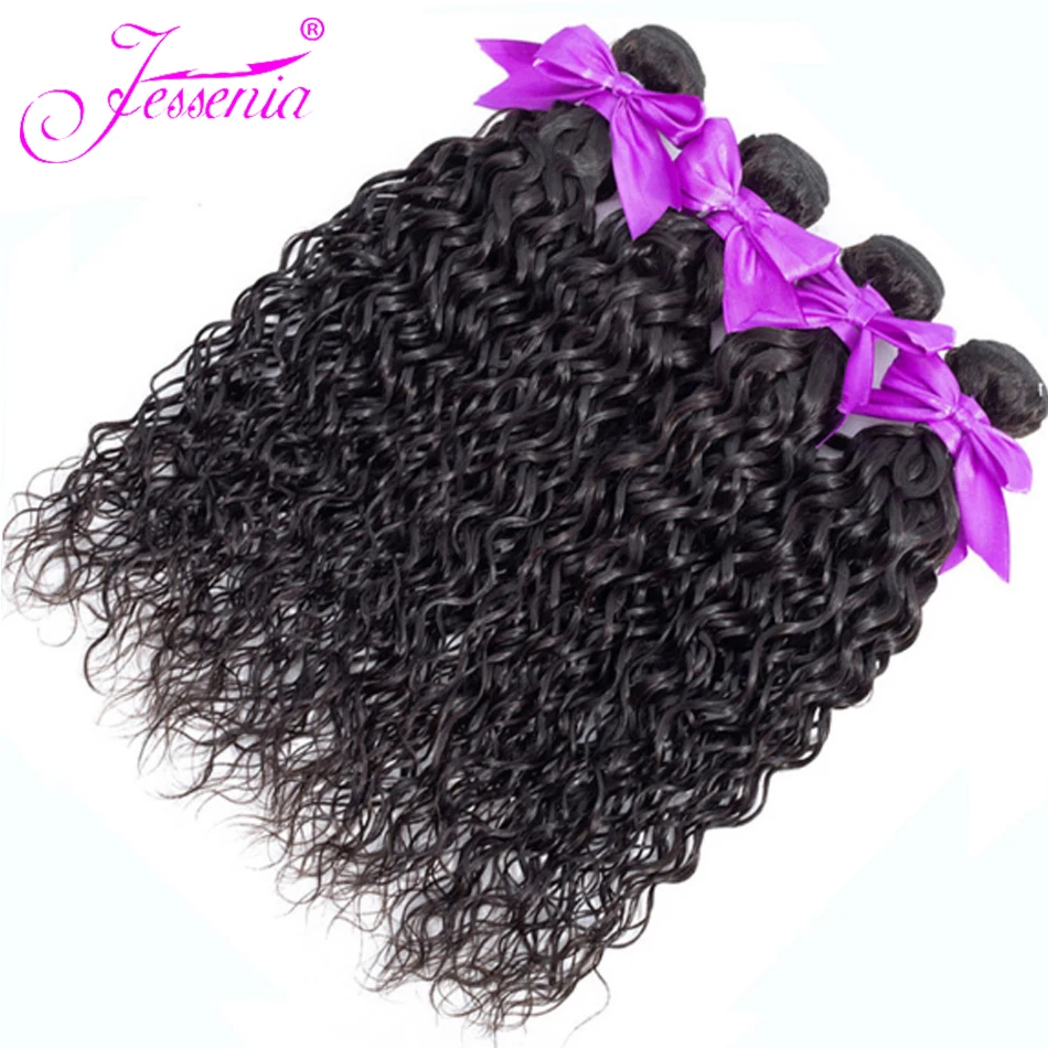 Перуанская волна воды 4 пучка s 100% натуральные волосы пучок remy соткут перуанские