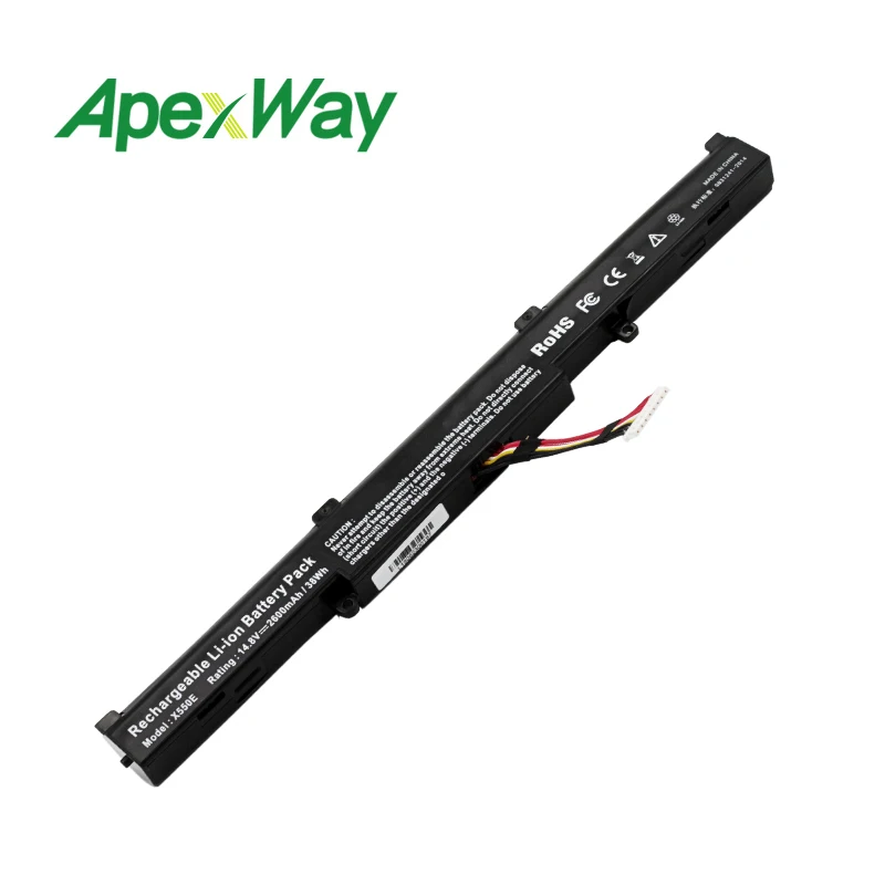 ApexWay 14 8 в 2200 мАч Аккумулятор для ноутбука asus X450 A450V A450JF F450E X751L X751M A450 F450 X450E A450J X450J