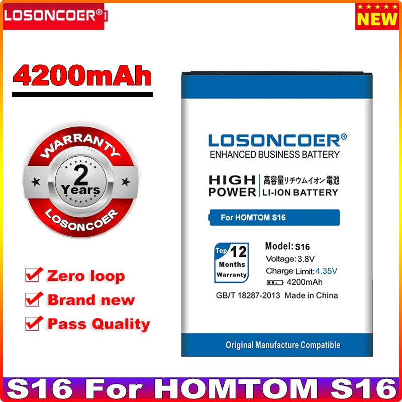 LOSONCOER S16 4200 мАч для телефона|Аккумуляторы мобильных телефонов| |