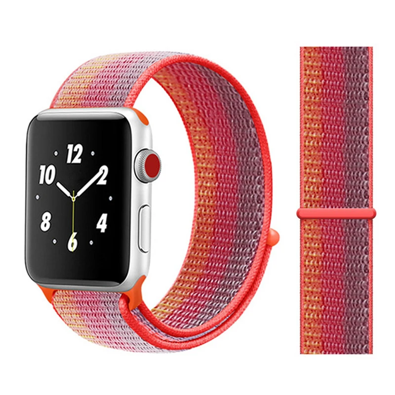 Нейлоновый ремешок для Apple Watch серии 5 42 мм iwatch 44 мм ремешок 38 мм 40 мм iwatch sreies 4 3 2 pulseira браслет ремешок для часов