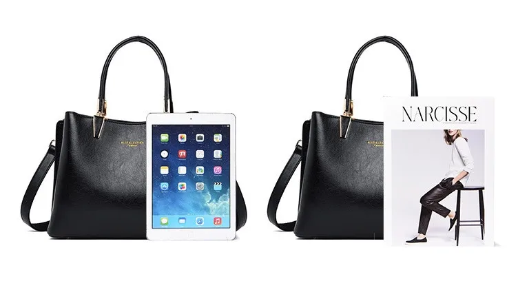 

New casual soft pu leather handbags for women shoulder bag large capacity tote ladies office clutch business handbag top handle