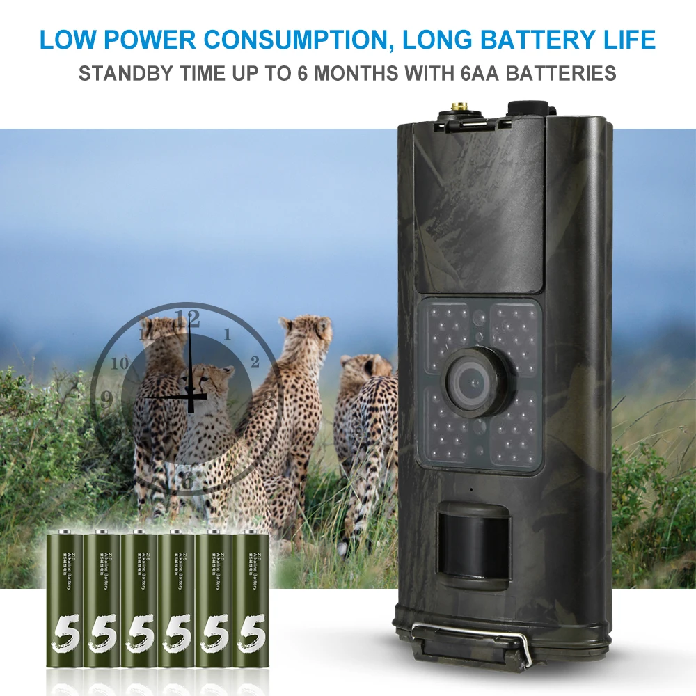 

16MP 1080P 2G SMS GSM Trail Camera Infrared Night Vision Hunting Game Camera Outdoor Wildlife Scouting Camera with PIR Sensor