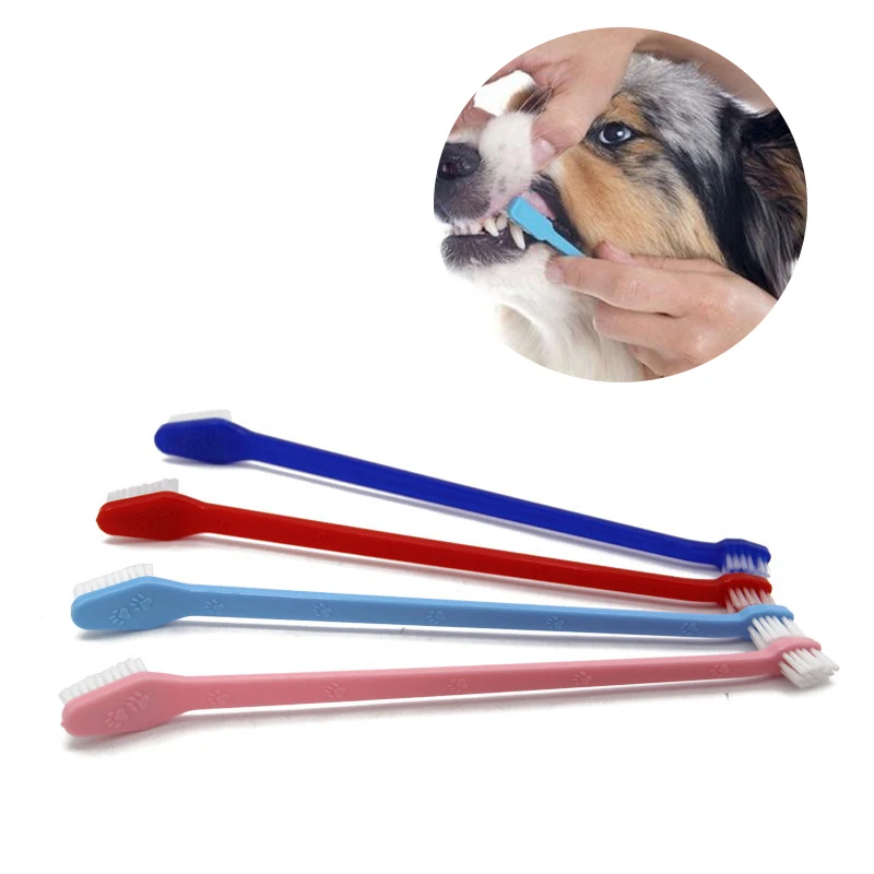 

Dog Toothbrush Cat Pet Dental Grooming Washing Tooth Brush Pet Tooth Cleaning Tools dog toothbrush stick pet supplies