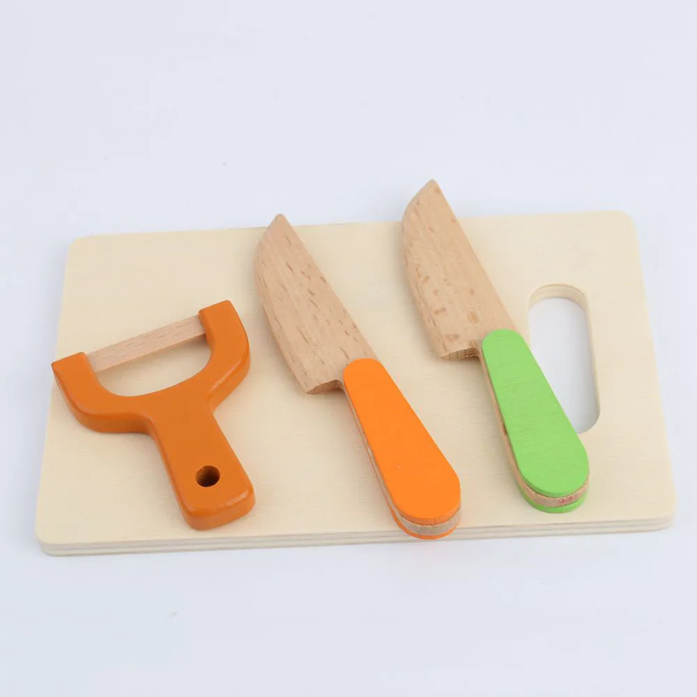 Детские кухонные игрушки деревянная игрушка для вырезания больших фруктов
