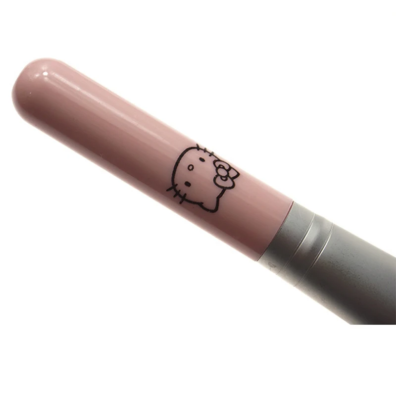 Одиночная кисть для румян kitty с деревянной ручкой и наклонной головкой