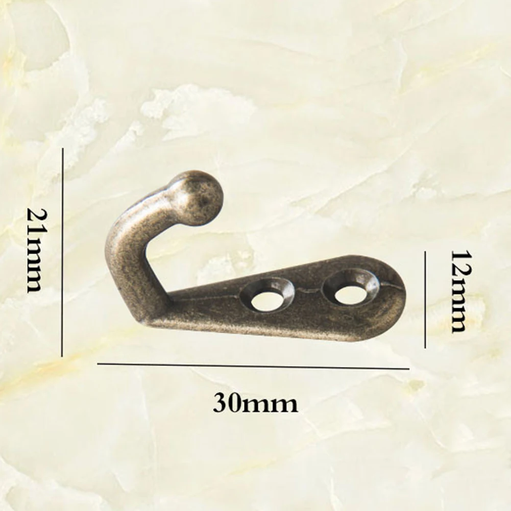 50 шт. Винтаж деревенский цинковый сплав настенные крючки для одежды детская