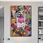 Абстрактная живопись Современная Железная бочка из текстиля с граффити; Картины уличные художественные плакаты и принты настенные картины для Гостиная домашний декор