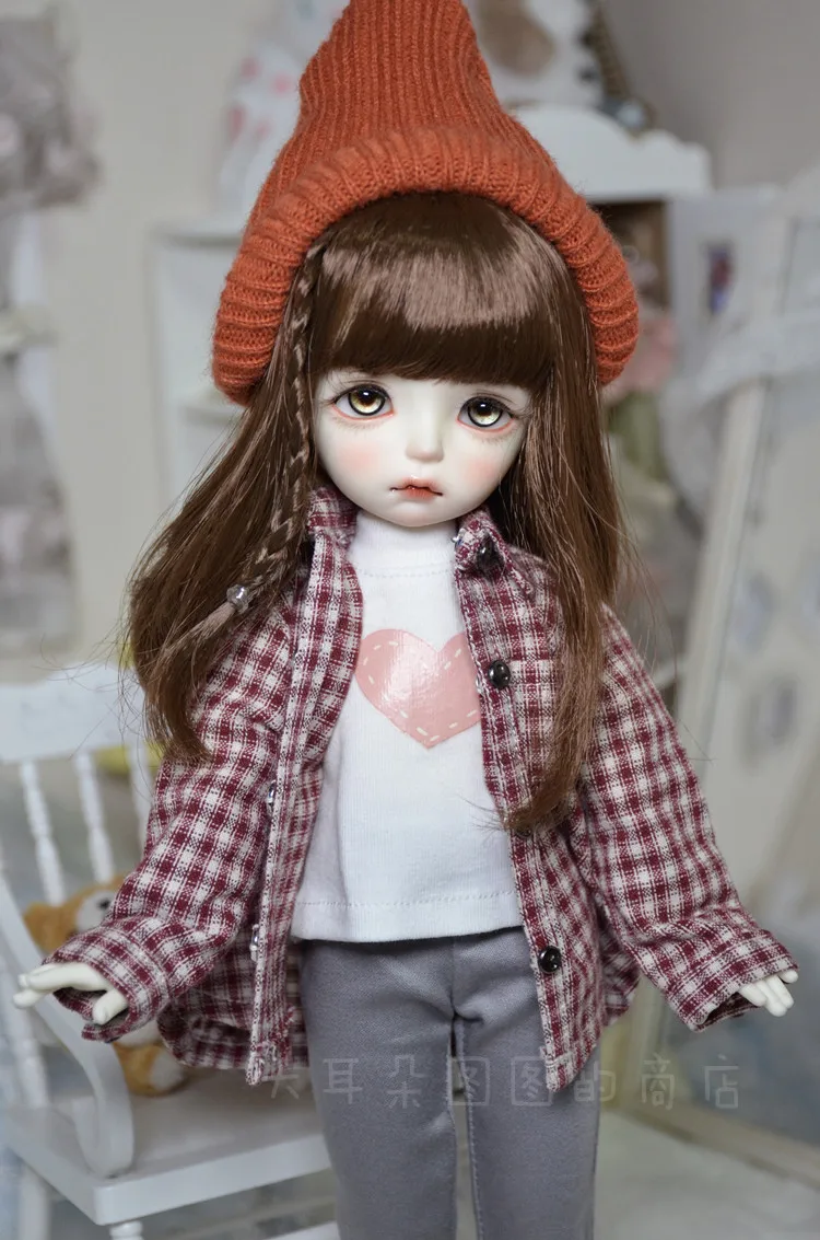 1/6 BJD одежда аксессуары рубашка+ брюки+ шляпа+ футболка набор кукольные наряды для BJD/SD yosd, не включены кукла, обувь, парик и другие E2580