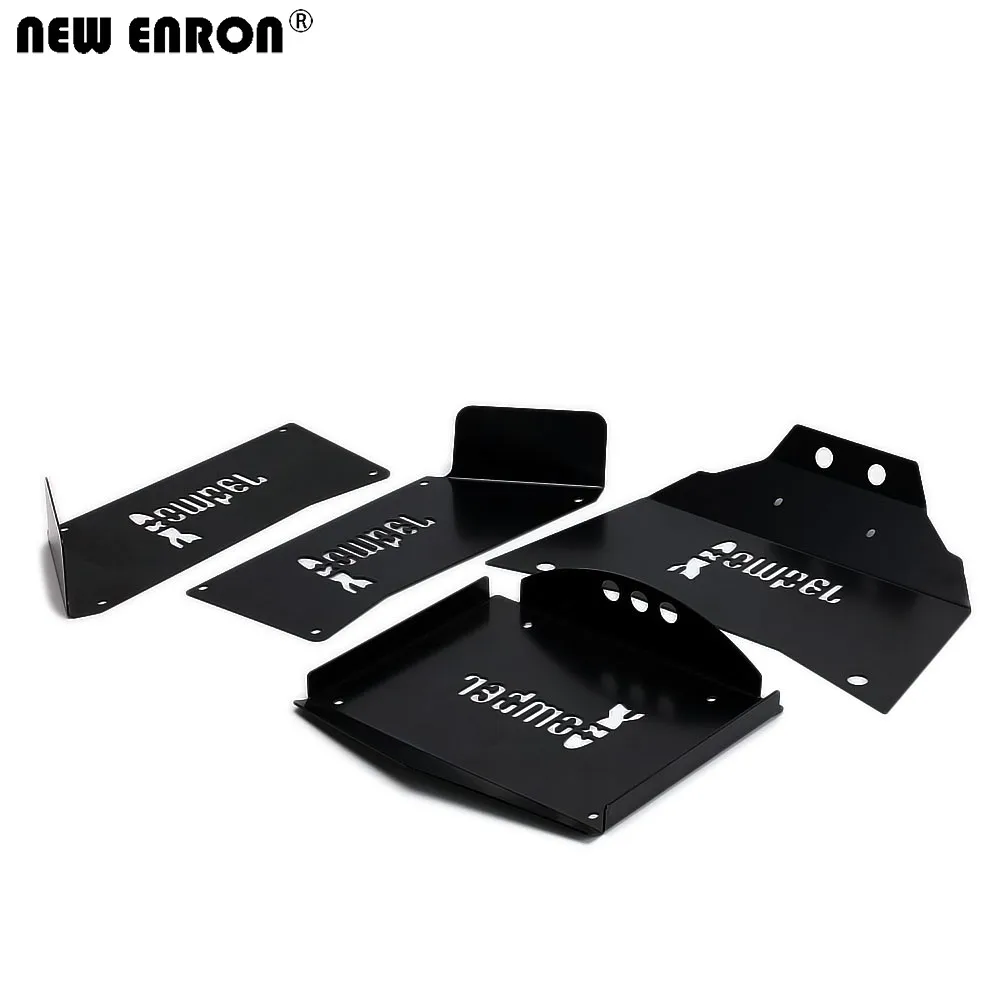 ENRON-armadura de carrocer&iacute;a de acero inoxidable para coche teledirigido, piezas de mejora de techo + lado + Panel de cap&oacute;, para 1/10 RC Crawler Car Axial RR10 90048 90053, # AX31327, nuevo-0