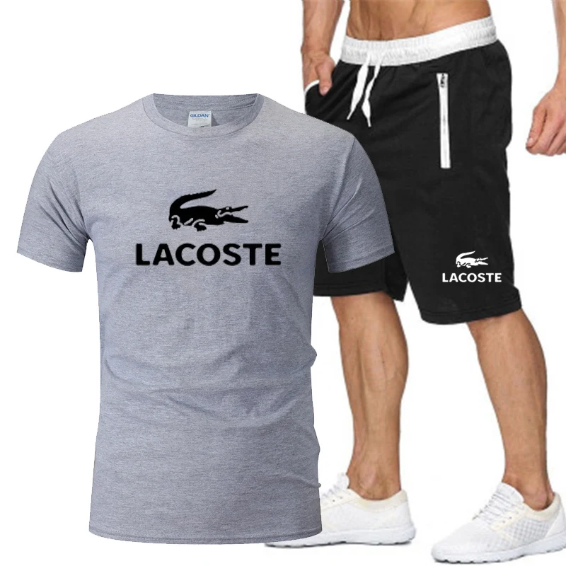 

2021 men's sportswear two-piece sportswear t-shirt brand shorts men's track suit sportswear casual fashion