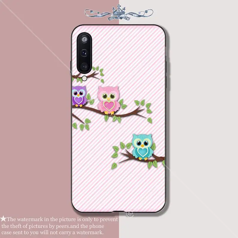 Роскошный чехол для телефона с милой мультяшной совой Samsung Galaxy A10 A20 A50 A51 A70 A71 A40 A30
