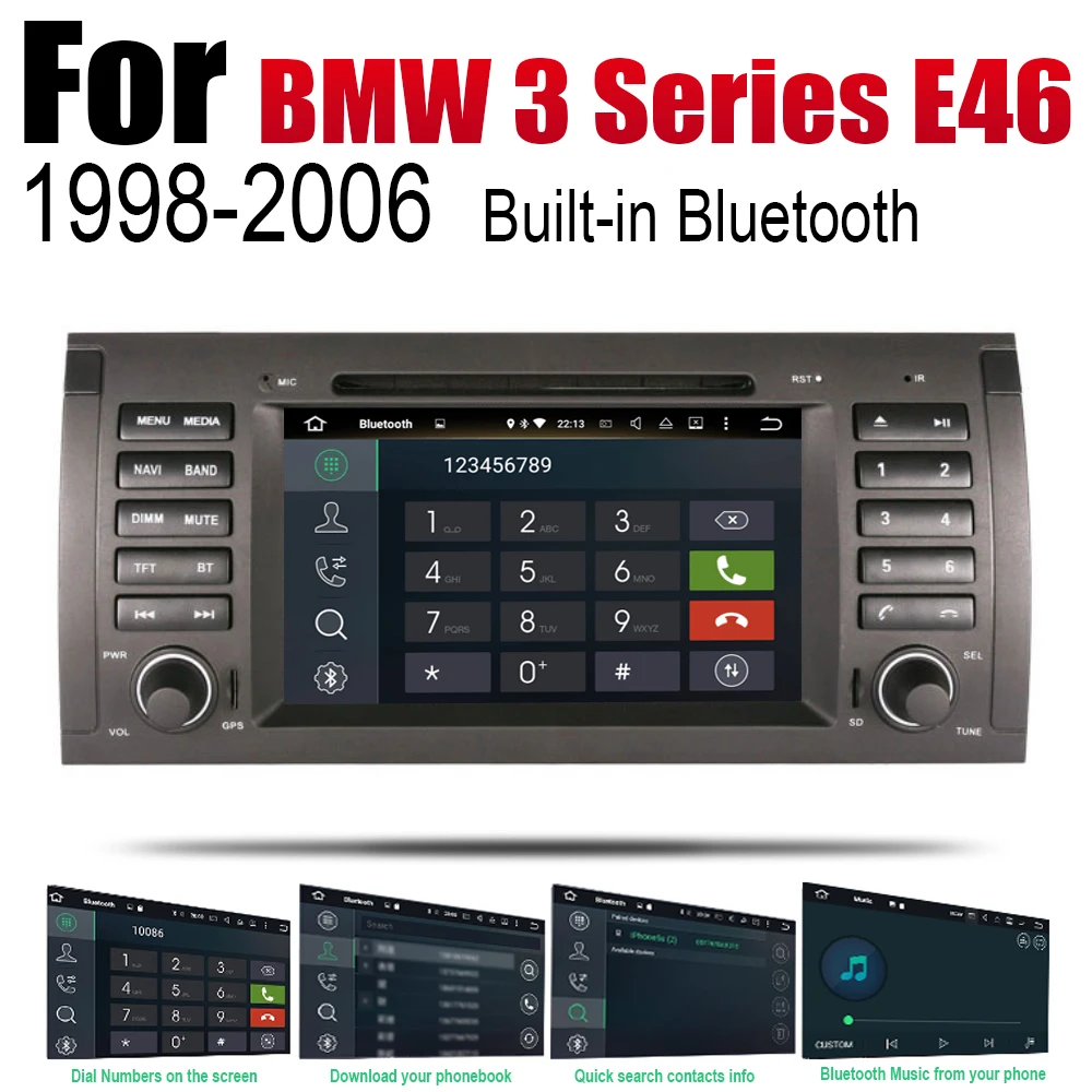 Автомобильный DVD плеер GPS навигация для BMW 3 серии E46 1998 ~ 2006 автомобильный Android