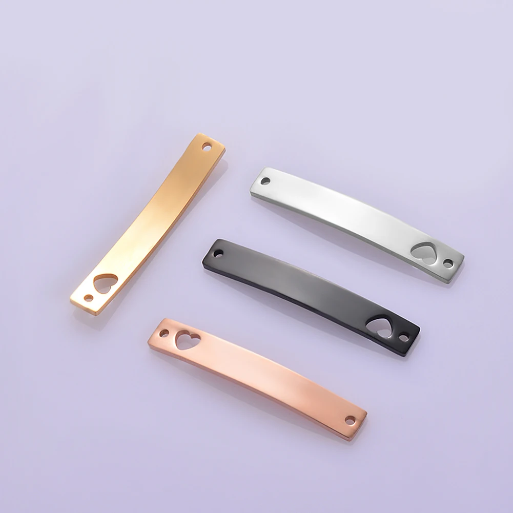 10 шт унисекс Пустые бирки 6x39 мм из нержавеющей стали идентификационная