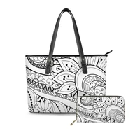 pu leather purses and handbags women africa polynesian traditional tribe style luxury bags women handbags shoulder totes custom