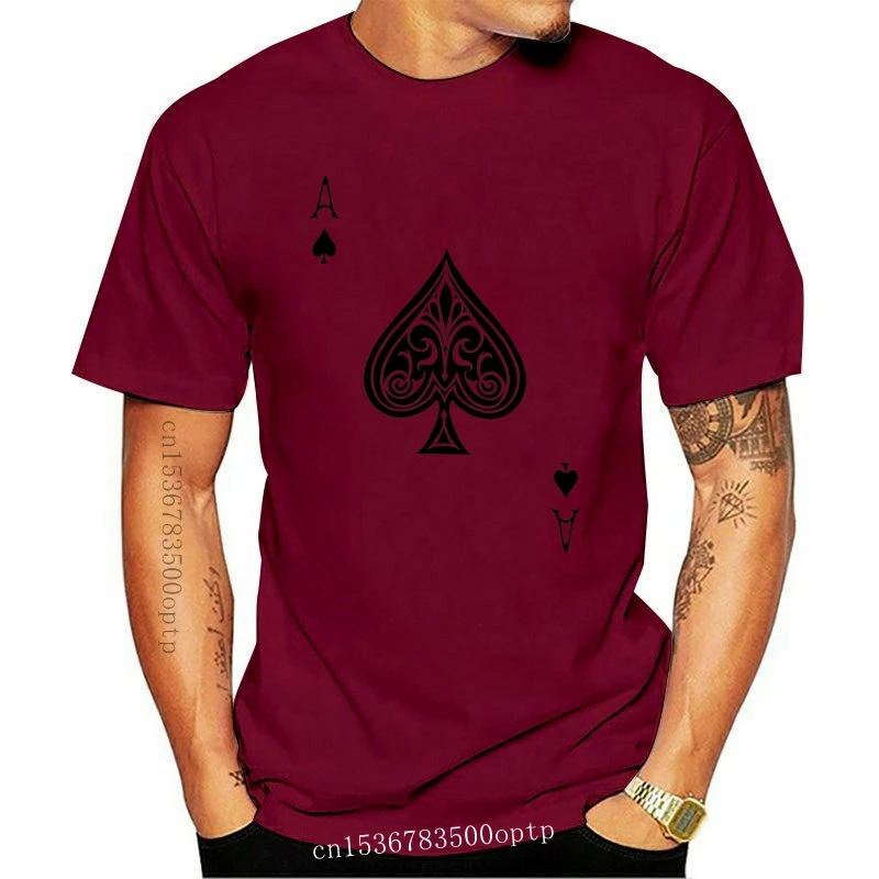 Летняя мода 2019 топ продаж футболка с принтом Ace of Spades I дизайнерская Spade для