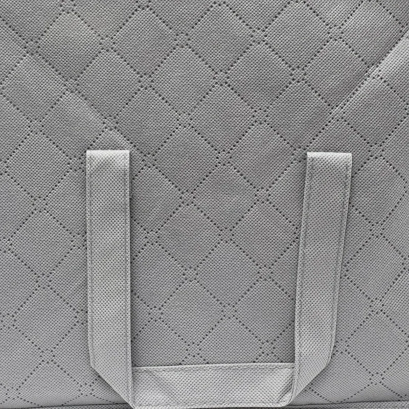 

HOT-2PCs Storage Bag Quilt Clothes Bag Non Woven Fabric Storage Box with Handles Folding Moisture-Proof Sealed Storage Box Clear