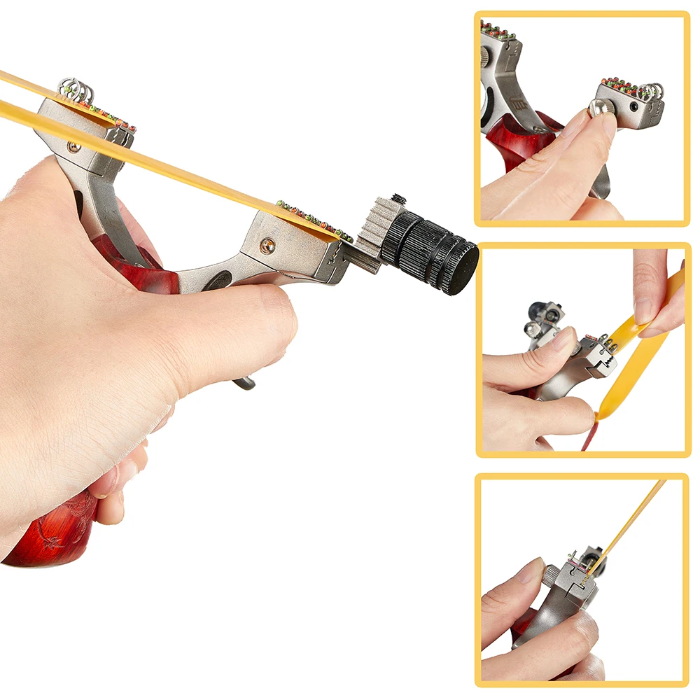 Катапульта мощный Рогатка Открытый рогатки для охоты из нержавеющей стали