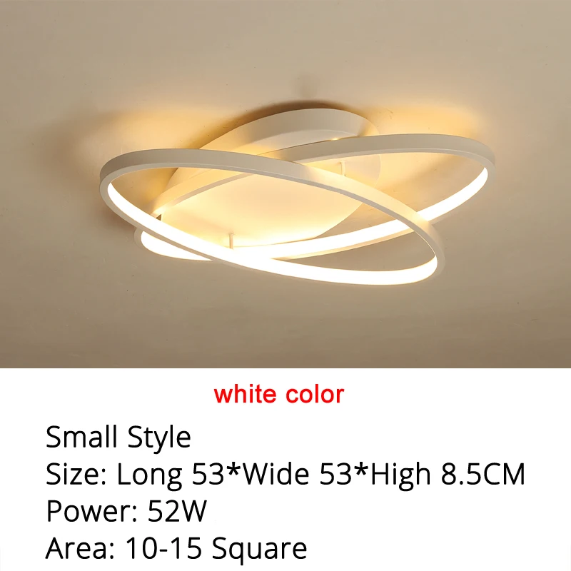 53cm 52w white Овальный светодиодный потолочный светильник s светильник plafonnier для гостиной кухни спальни lampen современный светильник verlichting AC85-260V - Цвет корпуса: 53cm 52w white