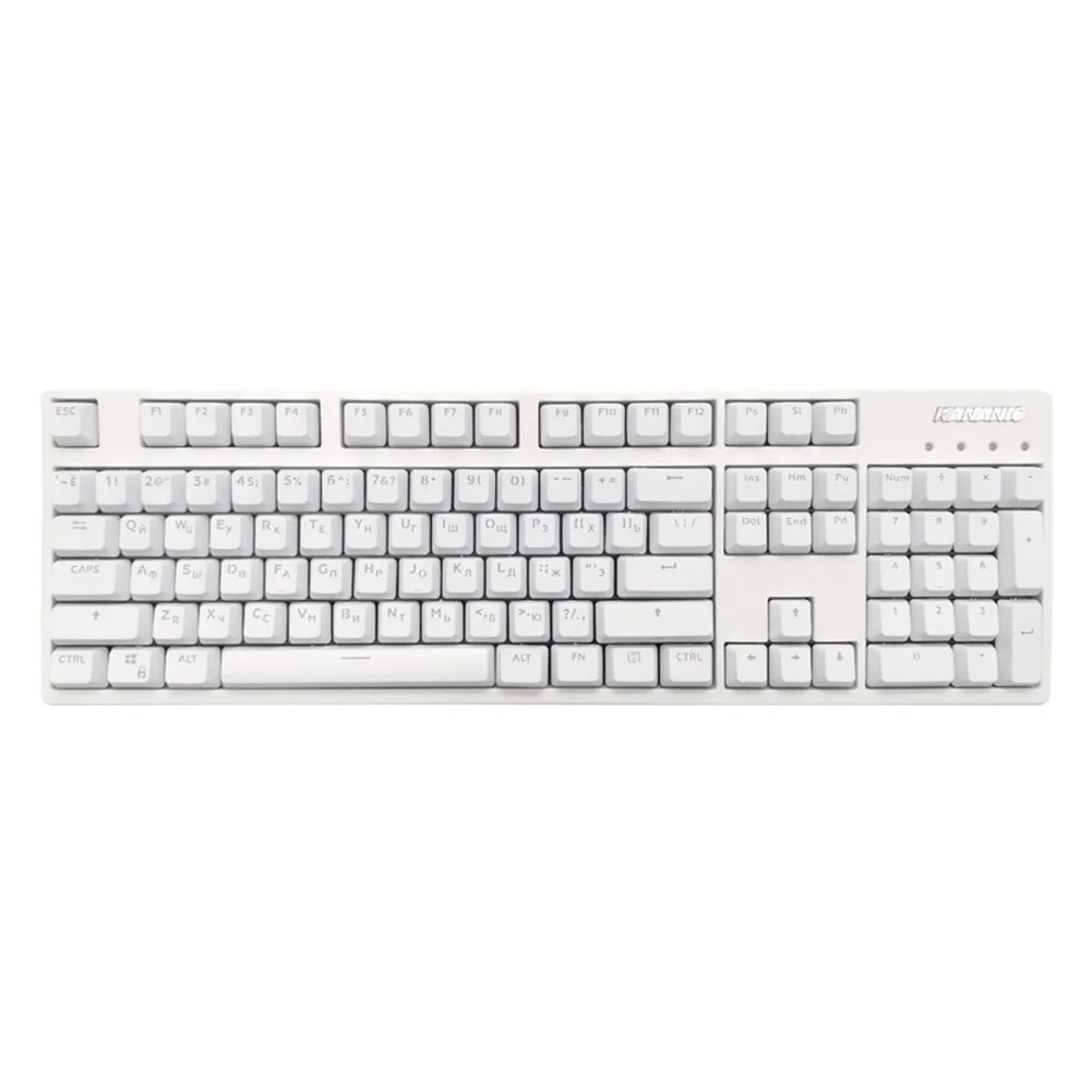 106 шт. тусклые полированные офисные эргономичные переключатели ABS Keycap Замена DIY