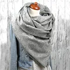 2021 роскошный модный женский однотонный мягкий шарф на пуговицах с принтом в горошек повседневные теплые шарфы шали женский платок