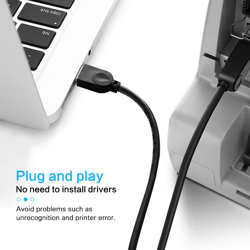 Кабель USB 2.0 Fonken 1 м 3 м высокоскоростной для передачи данных с камеры на принтер