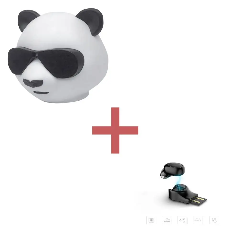 

Panda Wireless Bluetooth Speaker Mini Cartoon Speaker Bluetooth5.0 Version Chip 3D Stereo Surround Sound