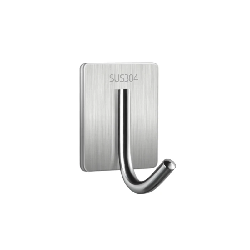 

Stainless steel hook-free perforated kitchen hook wall load-bearing metal hook bathroom toilet clothes hook hanger