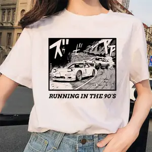 2023 Summer Mens T-shirt Anime Initial D Drift AE86 T-shirt Takumi Fujiwara  R34 Skyline GTR JDM Oversized Cotton Short Sleeve - AliExpress